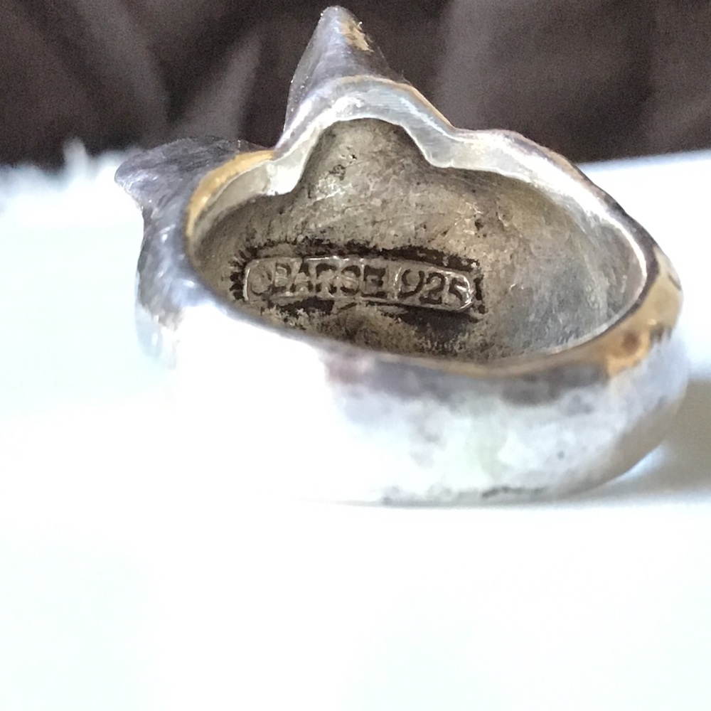 Vintage 925 BARSE multi stone statement ring - Picture 2 of 7